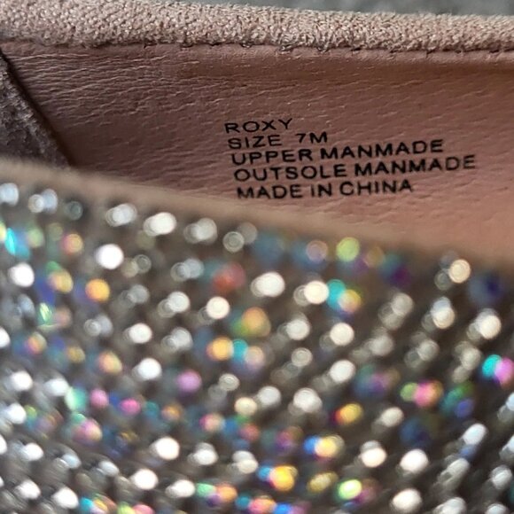 Matisse Roxy Rhinestone Ballet Flats With Bow Detail Square Toe Size 7 - Picture 8 of 8